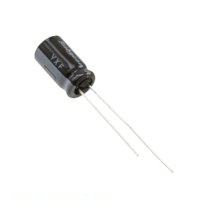 ตัวเก็บประจุแบบ Through Hole CAP ALUM 10UF 20% 100V RADIAL TH 100YXF10MEFC6.3X11 10 ยูเอฟ - Product Image 1