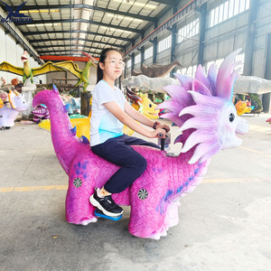 Scooter Dinosaure Électrique 12V*2 à Batterie, Véhicule Animatronique pour Enfants, Idéal pour les Aires de Jeux Commerciales - Product Image 3