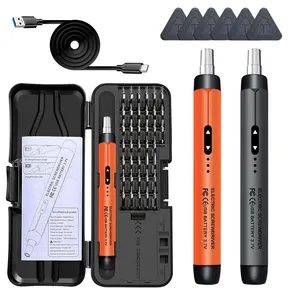 Nuevo <span class=keywords><strong>Destornillador</strong></span> Eléctrico Inalámbrico Gris, Juego 86 en 1, Herramienta de Desmontaje Electrónico de Precisión <span class=keywords><strong>para</strong></span> Teléfonos <span class=keywords><strong>Celulares</strong></span>, <span class=keywords><strong>Destornillador</strong></span> Inalámbrico Tipo Pluma - Product Image 1