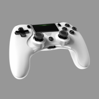 Manette de jeu sans fil pour PS4, Joystick de jeu à double vibration/Détecteur de mouvement/Pavé tactile/Haut-parleur, Compatible avec PS4/Slim/Pro