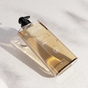 Mingdun Wholesale 280ml Green Pink White Amber Clear Rectangle Flat Square PETG Plastic Lotion Shampoo Pump Bottle Supplier