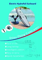 Planche de surf électrique 8 kW Hydrofoil pour eaux offshore IP68 Artfoils Mast Electronic Efoil Jet Surf EPP Noir 100 kg OEM