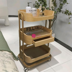 Carrello Portaoggetti in Acciaio Inox e Vetro Yicheng Beauty, Design Moderno Europeo per Salone di Bellezza, Barbiere, Parrucchiere e Soggiorno - Product Image 4