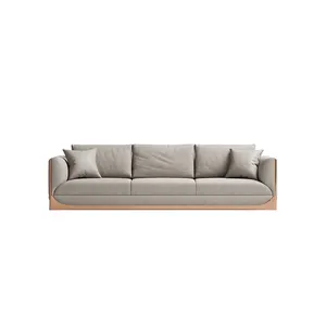 Desain Modern Italia Set Furniture Ruang Tamu Mewah Kain Hijau 7 Tempat Duduk Sofa Gabungan Ruang Tamu Sofa Modern