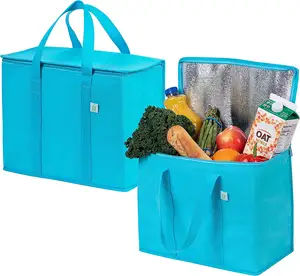 KAISEN ECO Reusable Biodegradable Mesh 100% Cotton Large Grocery Shopping Net Produce Tote Bag For Fruits