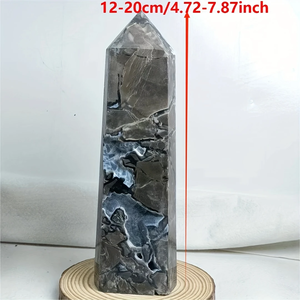 Gran torre de piedra de ágata volcánica UV-reactiva-Patrón de lava natural-Decoración al por mayor-Venta al por mayor de fábrica de China - Product Image 6