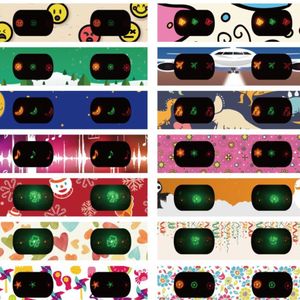 100 Chiếc/Lô Kính Nhiễu Xạ Giấy 13500 Dòng, Xoắn Ốc, Trái Tim, Bông Tuyết, Sê-ri Giáng Sinh Và Nhiều Loại Kính Giấy Ba Chiều Khác - Product Image 4