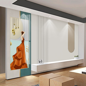 Tv fond mur papier peint doré feuille de Ginkgo salon canapé atmosphérique Film et télévision papier peint revêtement mural - Product Image 4