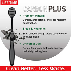 Cepillo Limpiador de <span class=keywords><strong>Lengua</strong></span> de Carbón de Bambú, Fácil de Usar, Personalizable Directo de Fábrica, Popular para <span class=keywords><strong>la</strong></span> Higiene Bucal - Product Image 4