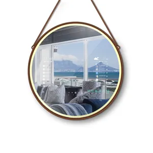 SHARE TV OEM ST1913M Customized size& color &light strip Wall Square Magic Mirror For Hotel