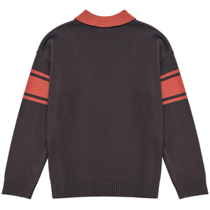 Custom Logo Golf Wear Pullover Jacquard <strong>Sweater</strong> Unisex Oversize School Plus Size Polo Neck <strong>Knit</strong> <strong>Sweaters</strong> Jumpers for Men - Product Image 5