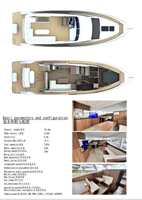 15,16m Glasfaser-Sportyachten 410PS Innenbordmotor Batteriebetriebene Mittelkonsole Luxus-Freizeit-Angelboot Kreuzfahrt-Besichtigungsboot