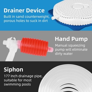 Kit de drainage pour membrane de couverture de <span class=keywords><strong>piscine</strong></span> avec <span class=keywords><strong>tuyau</strong></span> de 16 pieds et <span class=keywords><strong>pompe</strong></span> de drainage pour membrane de couverture - Product Image 3
