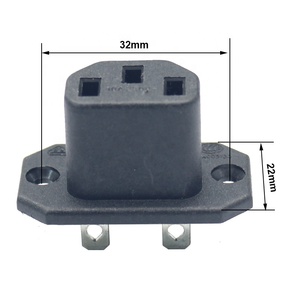 3PIN IEC60320 C13 Mount Nữ Bảng Điều Khiển Ổ Cắm Điện Đầu Vào Ổ Cắm Kết Nối AC 250V 10A - Product Image 4