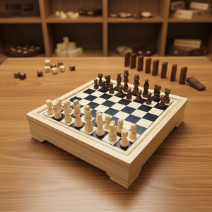 <span class=keywords><strong>Jeu</strong></span> de société éducatif pour enfants personnalisé 7 en 1 : Go, Backgammon, Échecs chinois, <span class=keywords><strong>jeu</strong></span> de plateau en bois - Product Image 1