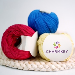 Charmkey Giá Tốt Nhất Cổ Phiếu Mềm 50G 100% Mercerized Sợi Bông Ưa Thích Sợi Cho Tay Crochet - Product Image 3