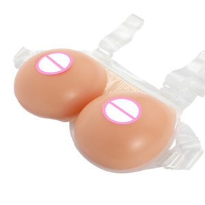 Protesi Mammarie Unisex Ispessite a Forma di Goccia d'Acqua - <span class=keywords><strong>Seno</strong></span> Finto Integrale Monopezzo <span class=keywords><strong>per</strong></span> Drag Queen - Coppa Migliorata - Product Image 4