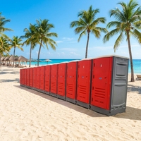 Toilettes portables en HDPE, modernes, écologiques, durables, moulées par rotation, personnalisables, à prix abordable, pour usage public, en promotion