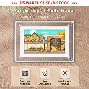 Marco <span class=keywords><strong>Digital</strong></span> de Fotos con Pantalla IPS de 7 Pulgadas, 4GB, Batería Recargable, <span class=keywords><strong>Álbum</strong></span> <span class=keywords><strong>Digital</strong></span>, Video, Imagen, NFT, Acrílico, LCD - Product Image 2