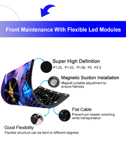 <span class=keywords><strong>DJ</strong></span> Booth LED hiển thị đêm Bar <span class=keywords><strong>DJ</strong></span> nền LED hiển thị đầy đủ màu sắc điện tử lễ hội âm nhạc đêm Bar <span class=keywords><strong>DJ</strong></span> Backdrop LED hiển thị - Product Image 4