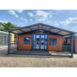 Petite Maison Bon Marché Maison Mobile Prêt À Assembler Maison Pliable Préfabriquée Avec Balcon Avant Maison Extensible De 2 Chambres - Product Image 5