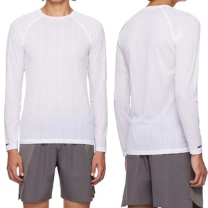 Camisetas de Gimnasio de Secado Rápido, Camisetas Deportivas de Baloncesto de Poliéster Elástico con Malla, Manga Larga, Ajustadas, Ligeras, para Carreras - Product Image 6