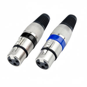 Conector XLR Macho Hembra, Enchufe de Micrófono de 3 Pines, Audio y Video en Línea, Aislamiento Rojo, Amarillo, Azul y Verde - Product Image 3