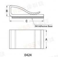 Clips de câble en plastique professionnels 94V0 94V2 Kits de pinces de câble de Machine Clips de câble auto-adhésifs