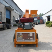Machine à briques en terre cuite diesel hors réseau WT1-20, presse à briques hydraulique durable pour travaux ruraux
