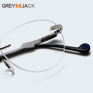 Monture de lunettes Greyjack sans monture, style œil de chat, métal, pour femmes, verres anti-reflets, 2021 - Product Image 2