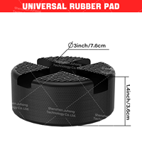 Kit de cric hydraulique portable en acier rouge Juhong avec patin en caoutchouc
