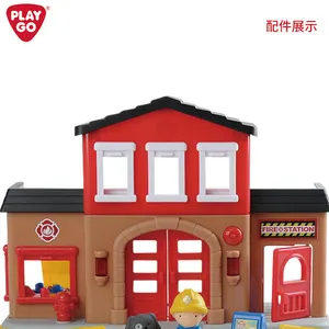 Playgo firehouse trò chơi Thiết lập bộ phận cứu hỏa đồ chơi cho trẻ em Unisex