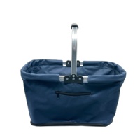 Panier de pique-nique pliable écologique en aluminium et tissu durable personnalisé de 30 L, portable pour le camping en plein air et les voyages
