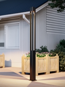 Lámpara LED para Jardín Exterior, Poste de Aluminio, IP66, Blanco Neutro 4100K, Regulable, Sensor de Movimiento, Ángulo de Haz de 144°, Garantía de 10 Años, CA - Product Image 2