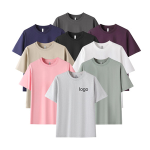 Camiseta de Alta Calidad 100% Algodón 200GSM de Color Sólido, Cuello Redondo, Lisa, Transpirable, con Logotipo Personalizado, Unisex - Product Image 1