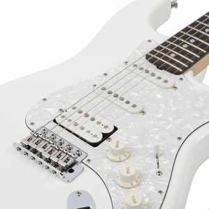 Chitarra Elettrica Professionale a 6 Corde con Corpo in Pioppo Bianco, Manico in Acero, Tastiera in Palissandro Indiano e Configurazione Pickup S-S-H - Product Image 1