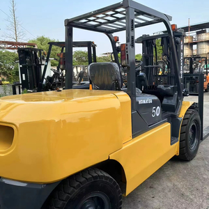 High Quality Used Komatsu FD50 Diesel Forklift 5 Ton Capacity Two Stage Mast 1220x125x50 Dimensions - Product Image 1