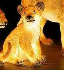 Sculpture <span class=keywords><strong>de</strong></span> panthère grandeur nature en fibre <span class=keywords><strong>de</strong></span> verre LED Momovalley, réaliste en 3D, panthère sauvage, guépard, léopard, IP65 pour décoration extérieure - Product Image 2