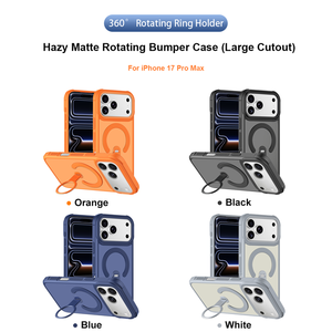 Nuova <span class=keywords><strong>Cover</strong></span> in Offerta per <span class=keywords><strong>Apple</strong></span> iPhone 17 Pro Max/17 Air/16, con Effetto Pelle Colorato, Ricarica Magnetica, Supporto e Cornice Metallica Antiurto - Product Image 6