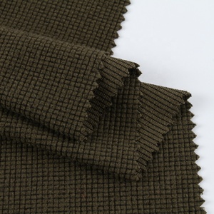 Tissu Jacquard en Polyester à Micro carreaux, couleur unie, tissu polaire personnalisé, prix bas - Product Image 1