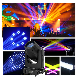 전문가용 295W 14R 빔 무빙 헤드 라이트 플라이트 케이스 IP20 14색 고보 프리즘 스트로브 DMX512 클럽 디스코 이벤트 무대 조명 - Product Image 2