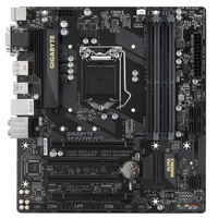 Verwendetes GIGABYTE B250M D3H-Motherboard mit Intel-Sockel LGA 1151 B250 Express-Chipsatz Unterstützt Intel Core-CPU der 7. 6. Generation