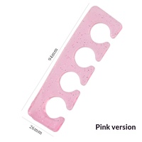 Séparateurs d'orteils en silicone réutilisables pour l'application de vernis à ongles et de gel, outils de nail art