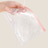 Sac cosmétique transparent PVC fermeture éclair trousse de toilette pochette de maquillage cosmétique étanche vinyle organisateur étui pour voyage salle de bain