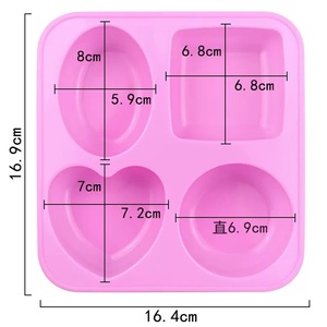Nhà Máy Miễn Phí Mẫu Silicone Tình Yêu Khuôn Công Cụ Thân Thiện Với Môi Tái Sử Dụng/Lẻ Dùng Một Lần Bánh Khuôn Cho Nến Xà Phòng Làm Đóng Gói Túi - Product Image 4