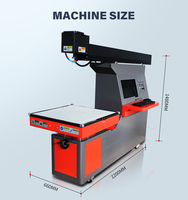 Machine de marquage laser à tube en verre à scanner galvo CO2 à mise au point dynamique 3D pour la gravure sur papier, tissu, jean, bois, acrylique
