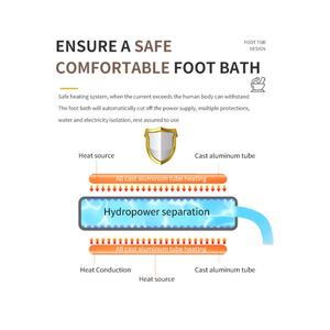 Bain de pieds massant 2023 avec chaleur, bulles, pierre ponce, boîte à médicaments et contrôle de la température - Product Image 4