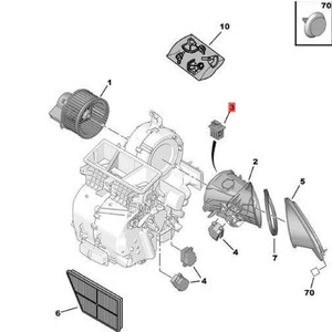 Module de résistance de contrôle de vitesse du ventilateur 6450EP pour Peugeot 206 Citroën Xsara Picasso - Product Image 4