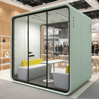 Fabricant professionnel 4 personnes bureau insonorisé cabine téléphonique modulaire musique acoustique Studio réunion Pod