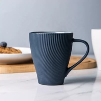 Tasse en céramique en relief, tasse créative élégante, tasse à café latte pour le bureau, couleur personnalisée pour couple